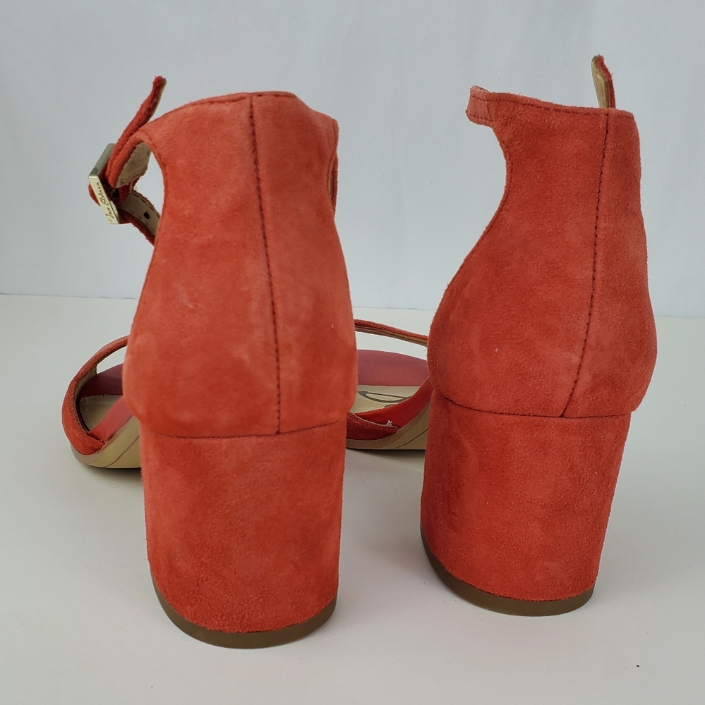 Sam Edelman Coral Leather Block Heel Sandals. - Picture 10 of 15